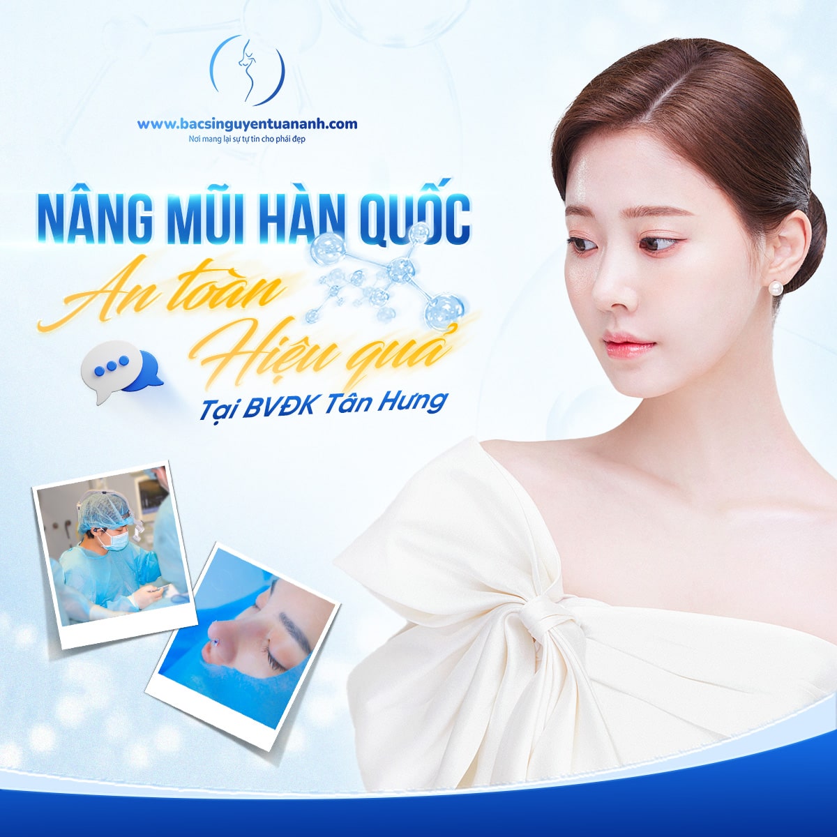 Nâng mũi sụn Hàn Quốc – Kiến tạo dáng mũi đẹp từng chi tiết